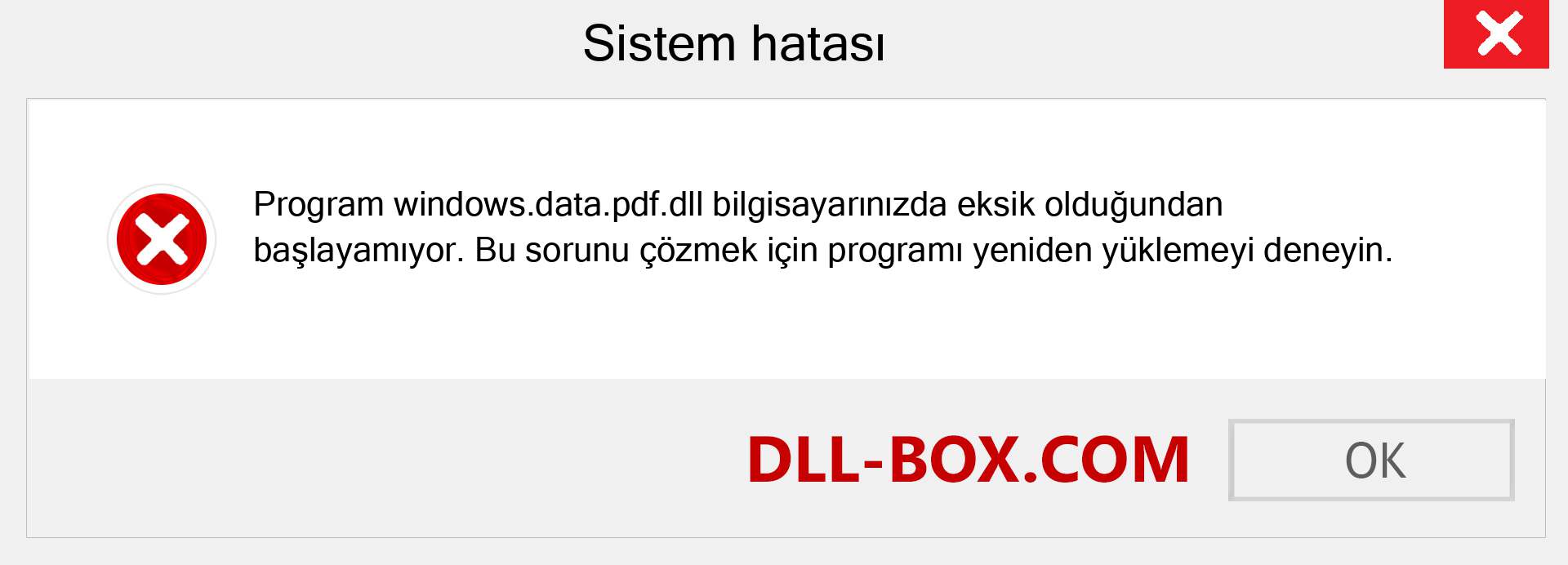 windows.data.pdf.dll dosyası eksik mi? Windows 7, 8, 10 için İndirin - Windows'ta windows.data.pdf dll Eksik Hatasını Düzeltin, fotoğraflar, resimler